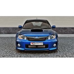 Накладка сплиттер на передний бампер на Subaru Impeza IV WRX STI